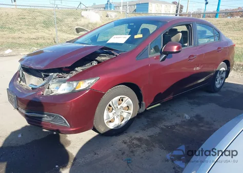 2013 Honda Civic Lx from USA, damaged, VIN 2HGFB2F54DH527237